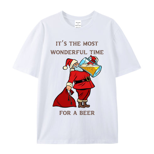 Unisex Christmas Theme Cotton T-Shirt